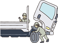 いすゞリースのメリット:管理業務をサポートし、確実な点検を実施！